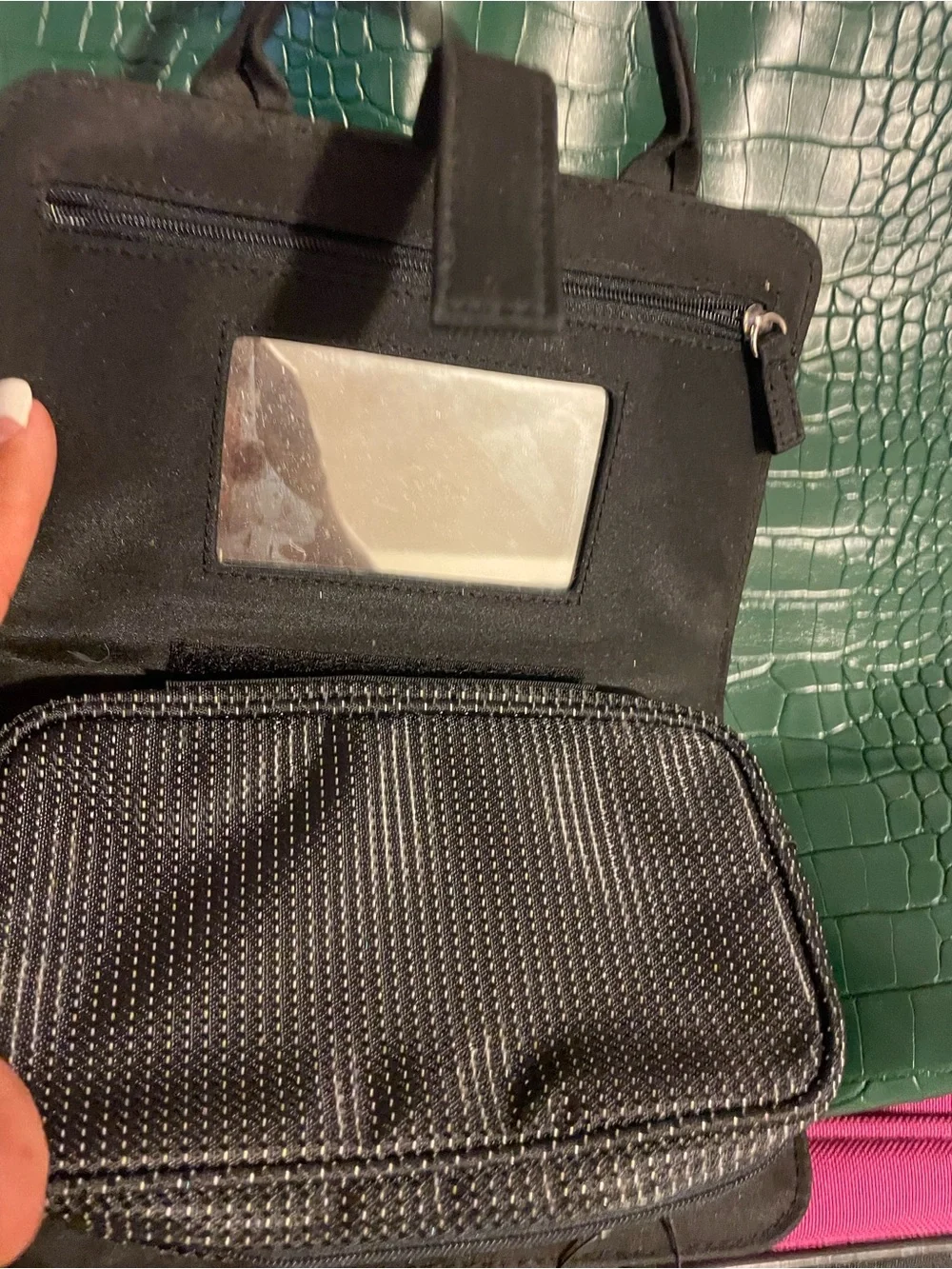 Sephora Black Compact Cosmetic Wristlet
